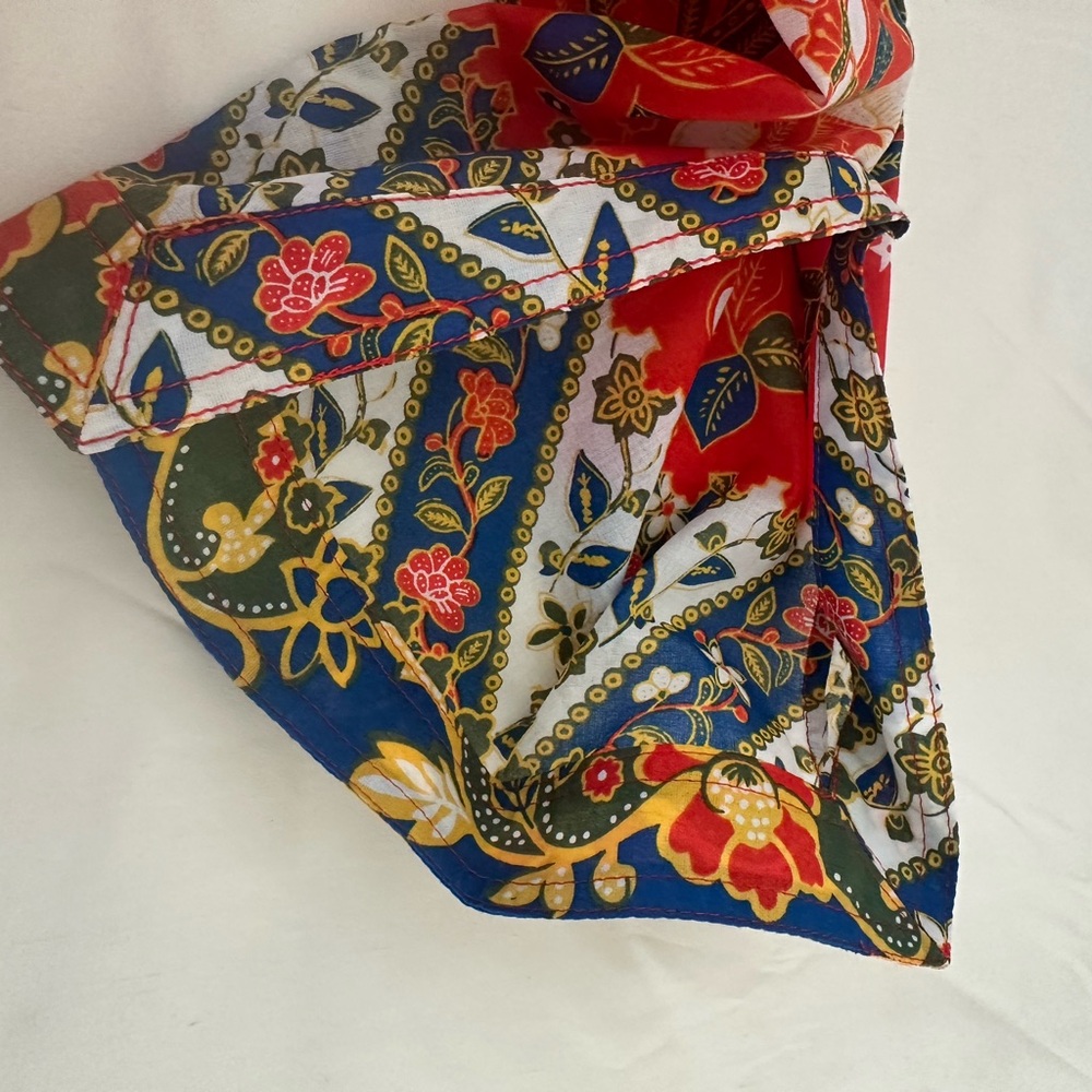 Tory Burch Red Floral Blouse - Picture 9 of 10